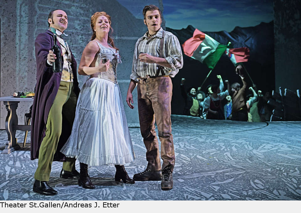 Die Uraufführung des Musicals „Matterhorn“ von Michael Kunze und Albert Hammond fand im Februar 2018 im Theater St. Gallen statt. matterhorn musical stgallen 02